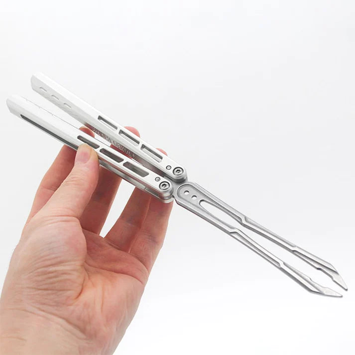 Armed shark shining balisong trainer product variant silver